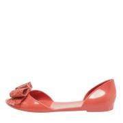 Pre-owned Fabric flats Salvatore Ferragamo Pre-owned , Pink , Dames