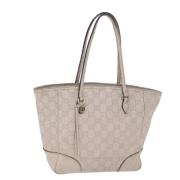 Pre-owned Canvas totes Gucci Vintage , Beige , Dames