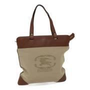 Pre-owned Canvas totes Burberry Vintage , Beige , Dames