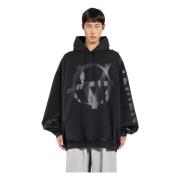 Anarchie Hoodie met Icoonprint Vetements , Black , Heren