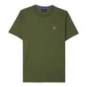 Groene Zebra Katoenen T-shirt PS By Paul Smith , Green , Heren