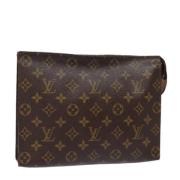 Pre-owned Canvas pouches Louis Vuitton Vintage , Brown , Dames