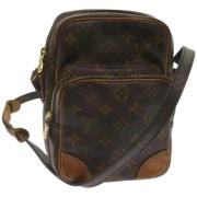 Pre-owned Canvas shoulder-bags Louis Vuitton Vintage , Brown , Dames