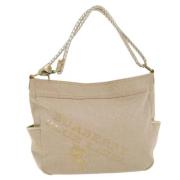 Pre-owned Canvas shoulder-bags Burberry Vintage , Beige , Dames