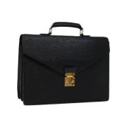 Pre-owned Leather louis-vuitton-bags Louis Vuitton Vintage , Black , D...