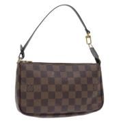 Pre-owned Canvas pouches Louis Vuitton Vintage , Brown , Dames