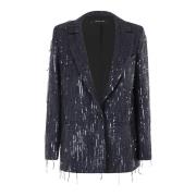 Pailletten Blazer Federica Tosi , Blue , Dames