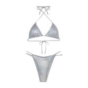 Bikini Triangolo E Slip Fisso Sundown F**k , Gray , Dames