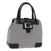 Pre-owned Canvas handbags Gucci Vintage , Gray , Dames