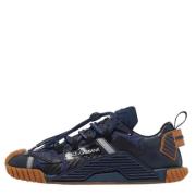 Pre-owned Leather sneakers Dolce & Gabbana Pre-owned , Blue , Heren