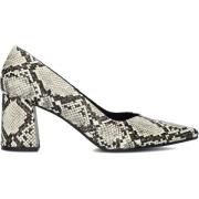 Beige Slangenprint Pumps Notre-v , Multicolor , Dames