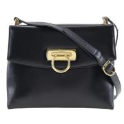 Pre-owned Leather shoulder-bags Salvatore Ferragamo Pre-owned , Black ...