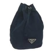 Pre-owned Nylon pouches Prada Vintage , Blue , Dames