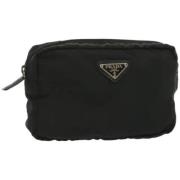 Pre-owned Nylon pouches Prada Vintage , Black , Dames