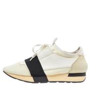 Pre-owned Leather sneakers Balenciaga Vintage , White , Dames