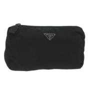 Pre-owned Nylon pouches Prada Vintage , Black , Dames