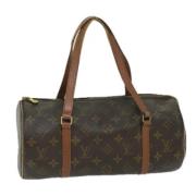 Pre-owned Canvas handbags Louis Vuitton Vintage , Brown , Dames