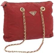 Pre-owned Nylon prada-bags Prada Vintage , Red , Dames