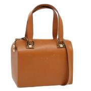 Pre-owned Leather handbags Salvatore Ferragamo Pre-owned , Brown , Dam...