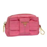 Pre-owned Nylon pouches Prada Vintage , Pink , Dames