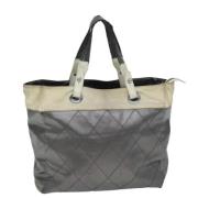 Pre-owned Coated canvas totes Chanel Vintage , Gray , Dames