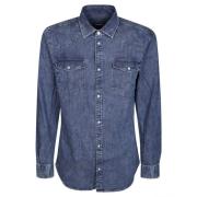 Denim Overhemd Dondup , Blue , Heren