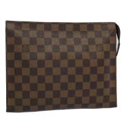 Pre-owned Canvas pouches Louis Vuitton Vintage , Brown , Dames