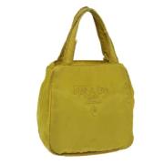 Pre-owned Nylon handbags Prada Vintage , Yellow , Dames