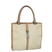 Pre-owned Canvas handbags Gucci Vintage , Beige , Dames