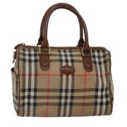 Pre-owned Canvas handbags Burberry Vintage , Beige , Dames