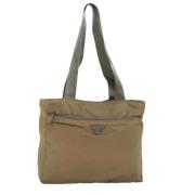 Pre-owned Nylon totes Prada Vintage , Beige , Dames