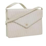 Pre-owned Leather shoulder-bags Valentino Vintage , White , Dames