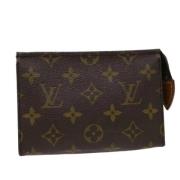 Pre-owned Canvas pouches Louis Vuitton Vintage , Brown , Dames