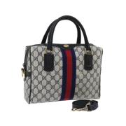 Pre-owned Canvas handbags Gucci Vintage , Blue , Dames