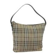 Pre-owned Suede shoulder-bags Burberry Vintage , Beige , Dames