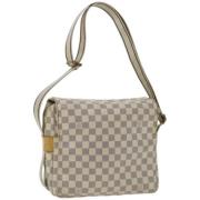 Pre-owned Canvas shoulder-bags Louis Vuitton Vintage , White , Dames