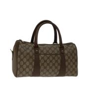 Pre-owned Canvas handbags Gucci Vintage , Beige , Dames