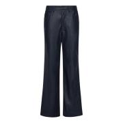 Blauwe Straight Leg Broek van Imitatieleer Rotate Birger Christensen ,...