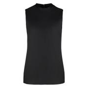 Stijlvolle Mouwloze Top met Zijsplitten Calvin Klein , Black , Dames