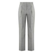 Wollen Houndstooth Broek Hugo Boss , White , Dames