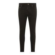 Heren Casual Broek met 5 Zakken Dsquared2 , Black , Heren