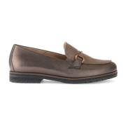 Bronzen Leren Mocassins Gabor , Brown , Dames