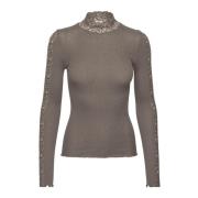 Falcon Kant Lange Mouw Rosemunde , Gray , Dames