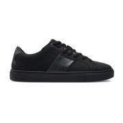 Lage PU leren sneakers - Todi Guess , Black , Heren