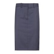 Zip Skirt - Stijlvol en Trendy Helmut Lang , Blue , Dames