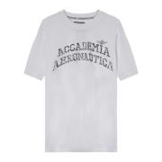 Korte Mouw T-shirt Aeronautica Militare , White , Heren