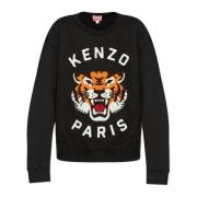 Sweatshirt met logo Kenzo , Black , Heren