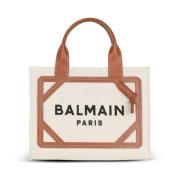 Beige Schoudertas voor Vrouwen Balmain , Beige , Dames