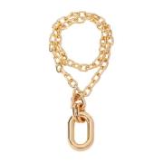 Statement Metalen Oorbellen Paco Rabanne , Yellow , Dames