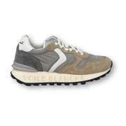 Paris Race Sneakers Voile Blanche , Beige , Dames